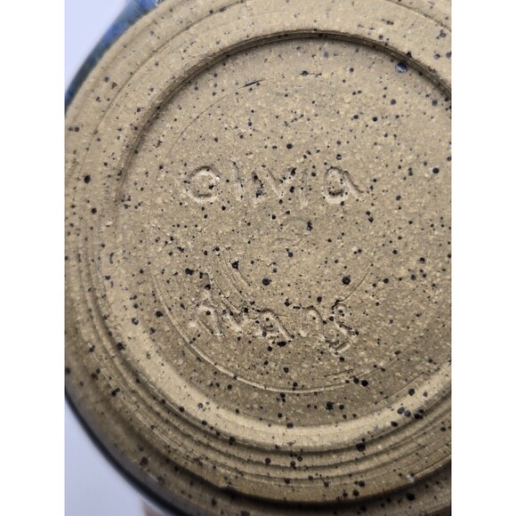 Cobalt Blue Mug Pottery Signed by Artist - Picture 11 of 13